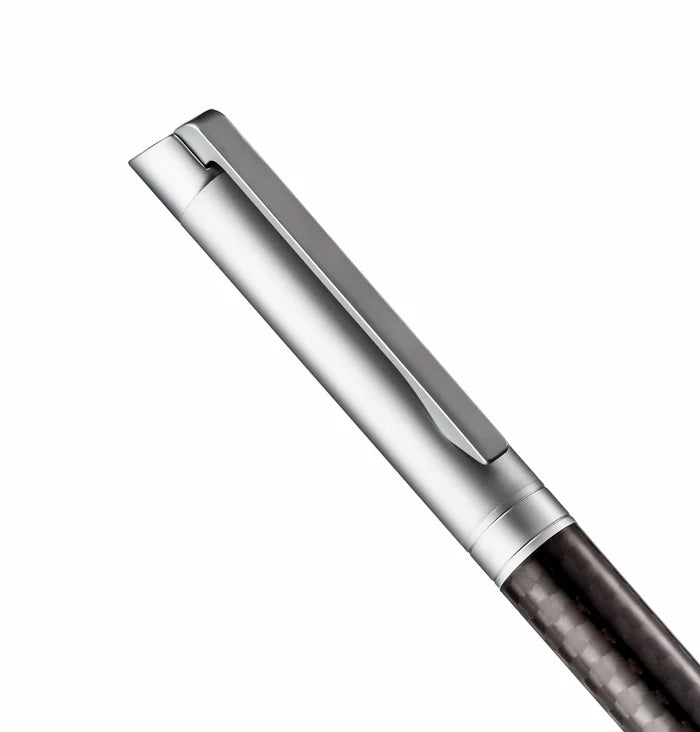 Carbon Fiber Rollerball Pen Set with Schneider Ink Refill - Matte Finish
