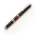 Black & Red Abstract Fountain Pen Set with Schmidt Fine Nib