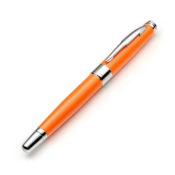Orange Rollerball Pen Set with Schneider Ink Refill