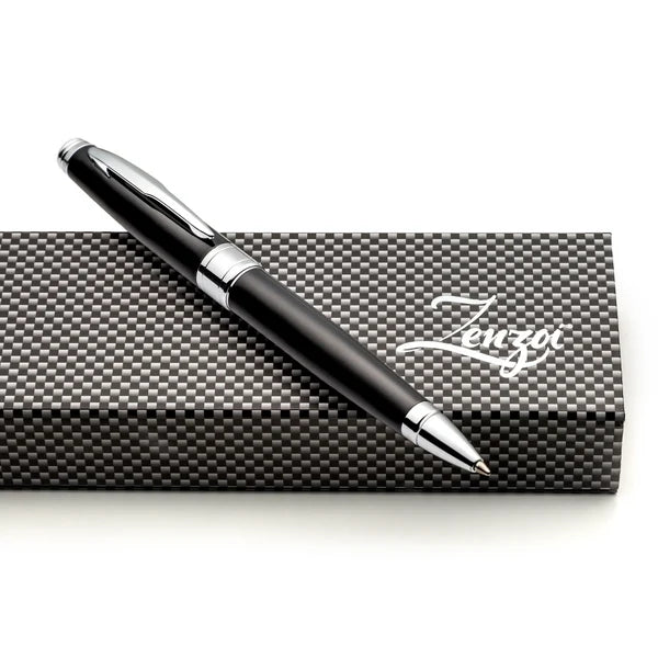 Black Ballpoint Pen Set with Ink Refills