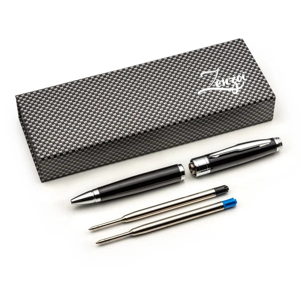 Black Ballpoint Pen Set with Ink Refills