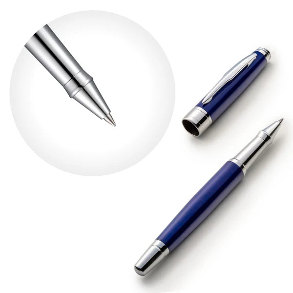 Blue Rollerball Pen Set with Schneider Ink Refill