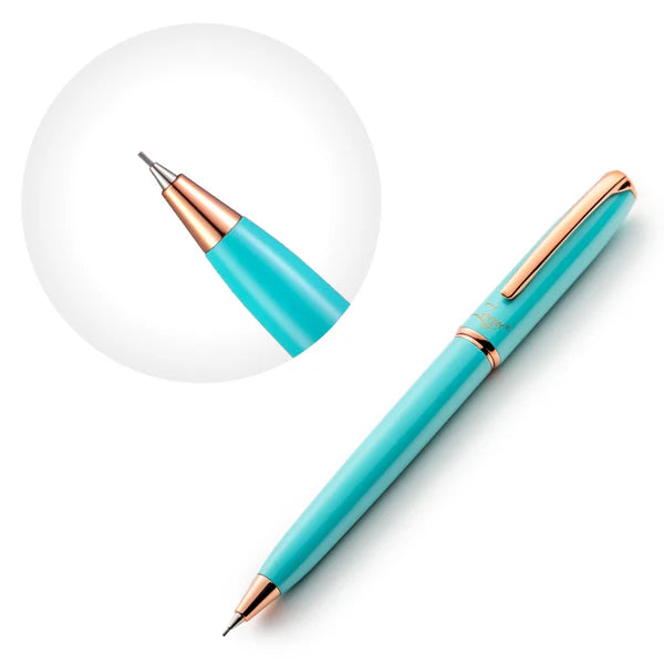 Turquoise Mechanical Pencil Set with 0.7 mm Schmidt Lead System