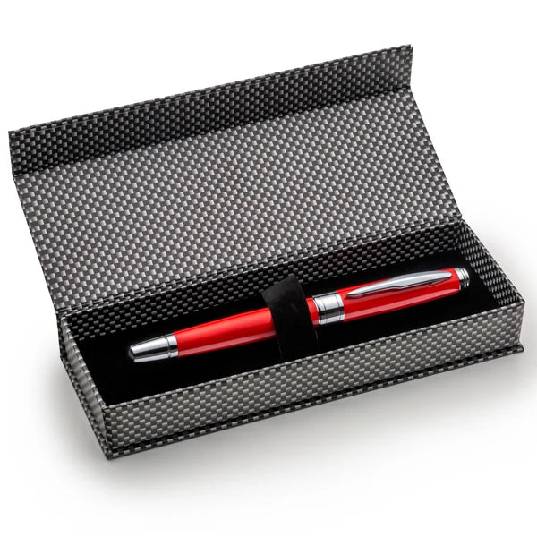 Red Fountain Pen Set with Schmidt Fine Nib