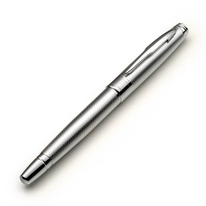 Chrome Rollerball Pen Set with Schneider Ink Refill
