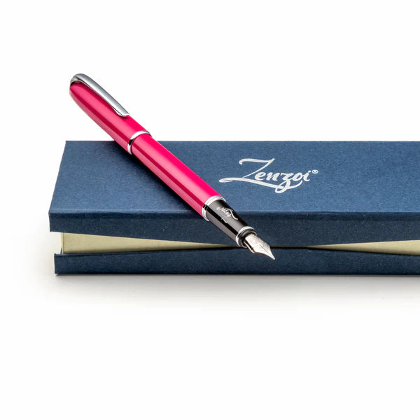 Pink Fountain Pen Set with Schmidt Fine Nib