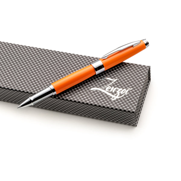 Orange Rollerball Pen Set with Schneider Ink Refill